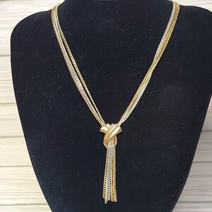 Vintage Avon Tri-colored Necklace 21"